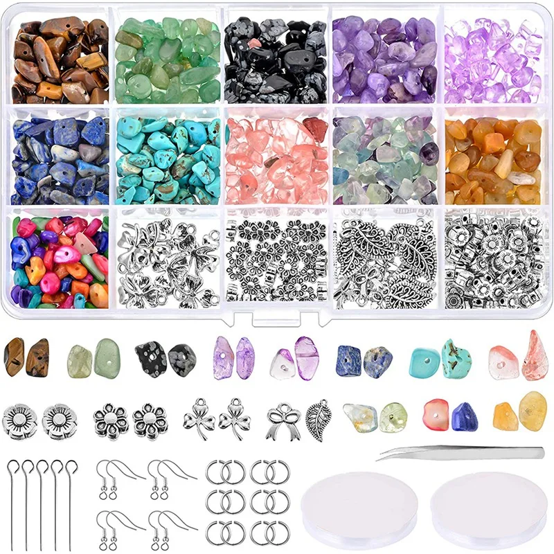 Irregular Chips Stone Beads for Jewelry Making ,Natural Gemstone Beads Kit for DIY Jewelry Necklace Making Supplies
Irregular Chips Stone Beads for Jewelry Making ,Natural Gemstone Beads Kit for DIY Jewelry Necklace Making Supplies