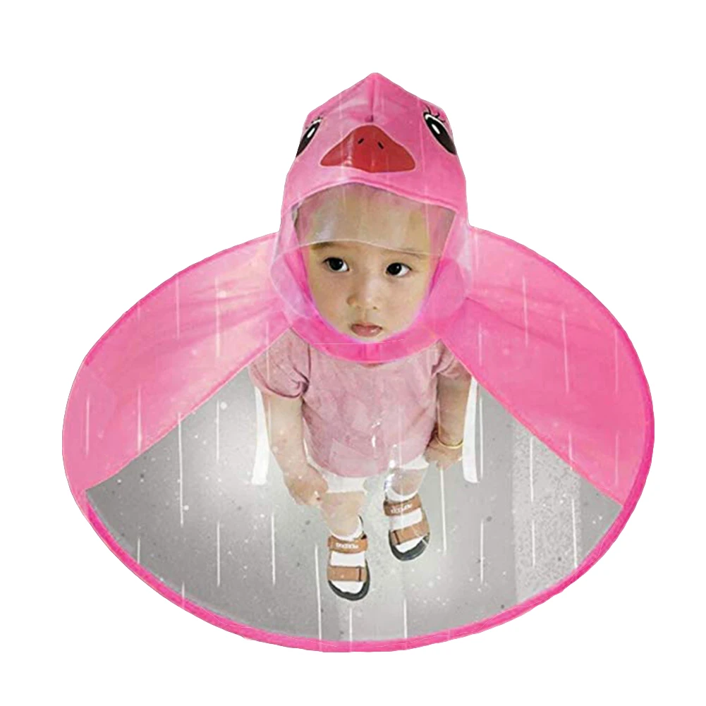 Cute Raincoat Cartoon duck Kids Rain Coat UFO Children Umbrella Hat Hands Free Tops Boys And Girls Windproof Poncho Baby 
Cute Raincoat Cartoon duck Kids Rain Coat UFO Children Umbrella Hat Hands Free Tops Boys And Girls Windproof Poncho Baby
