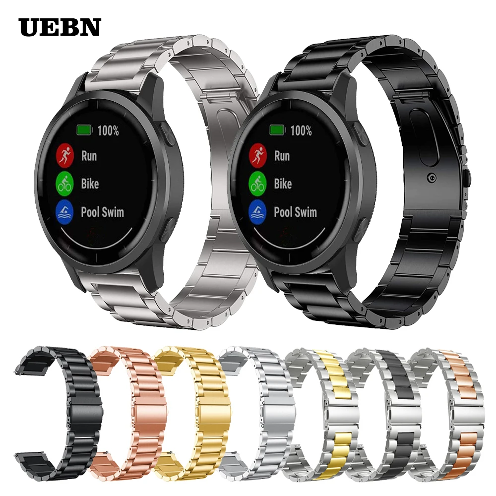 UEBN Metal Stainless Steel Band for Garmin vivoactive 4 Strap for Garmin Active Venu Sq vivoactive 3 Bracelet watchbands
UEBN Metal Stainless Steel Band for Garmin vivoactive 4 Strap for Garmin Active Venu Sq vivoactive 3 Bracelet watchbands