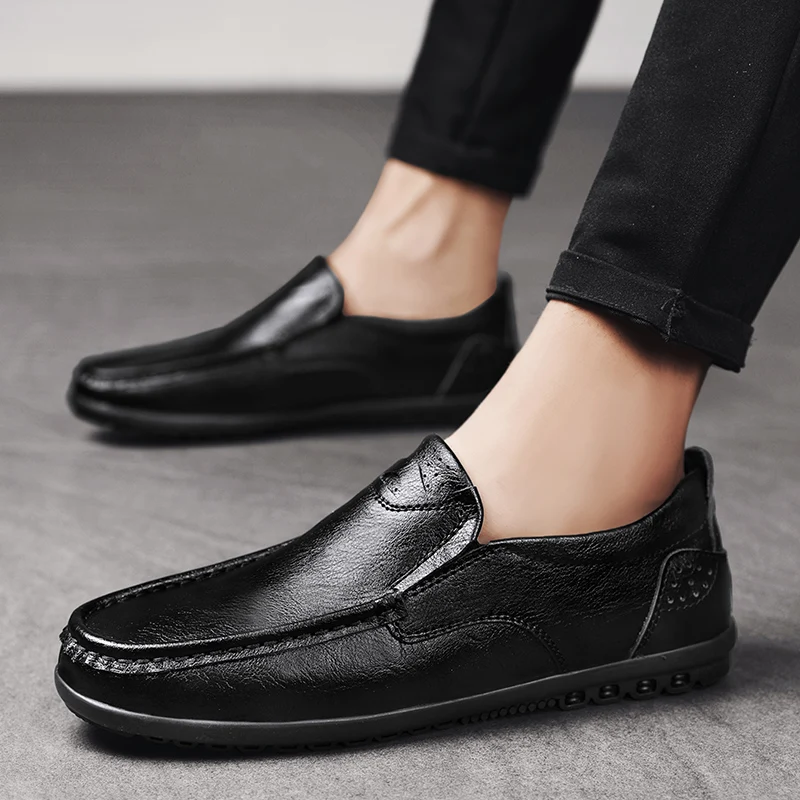 Casual Shoes Men Split Leather Sneakers Summer Breathable Men Shoes Fashion Driving Shoes Youth Stylish Flats Business Loafers
Casual Shoes Men Split Leather Sneakers Summer Breathable Men Shoes Fashion Driving Shoes Youth Stylish Flats Business Loafers