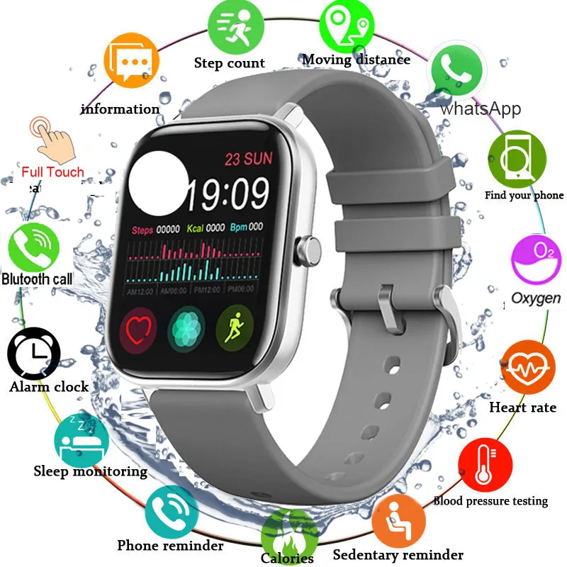 Bluetooth call Smart Watch 1.68 Inch Smartwatch Men Women Full Touch Sport Heart Rate Monitor Reminder Watches For IOS Android 
Bluetooth call Smart Watch 1.68 Inch Smartwatch Men Women Full Touch Sport Heart Rate Monitor Reminder Watches For IOS Android