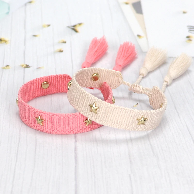 Woven Friendship Bracelet For Women With Tiny Stars Summer Stacking Jewelry Bracelets Sis Gifts
Woven Friendship Bracelet For Women With Tiny Stars Summer Stacking Jewelry Bracelets Sis Gifts