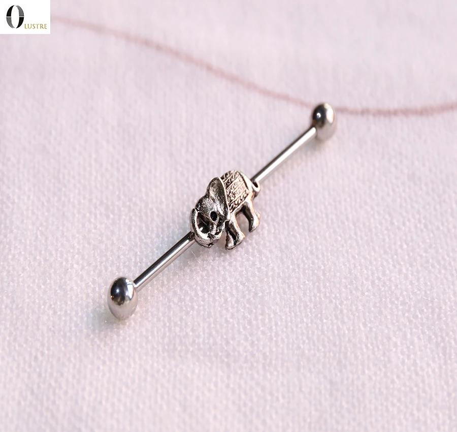 Elephant Tunnels for Ears Cartilage Earring Piercing Stainless steel Barbell Ring Bar Body Jewelry
Elephant Tunnels for Ears Cartilage Earring Piercing Stainless steel Barbell Ring Bar Body Jewelry