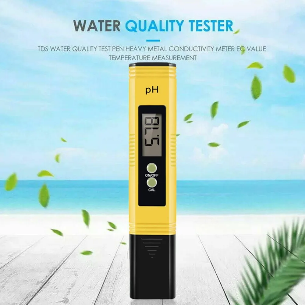 Portable PH Meter 0.01 High Precision Water Quality Tester PH Detection Pen 0-14 Measuring Range Aquarium Swimming Pool
Portable PH Meter 0.01 High Precision Water Quality Tester PH Detection Pen 0-14 Measuring Range Aquarium Swimming Pool