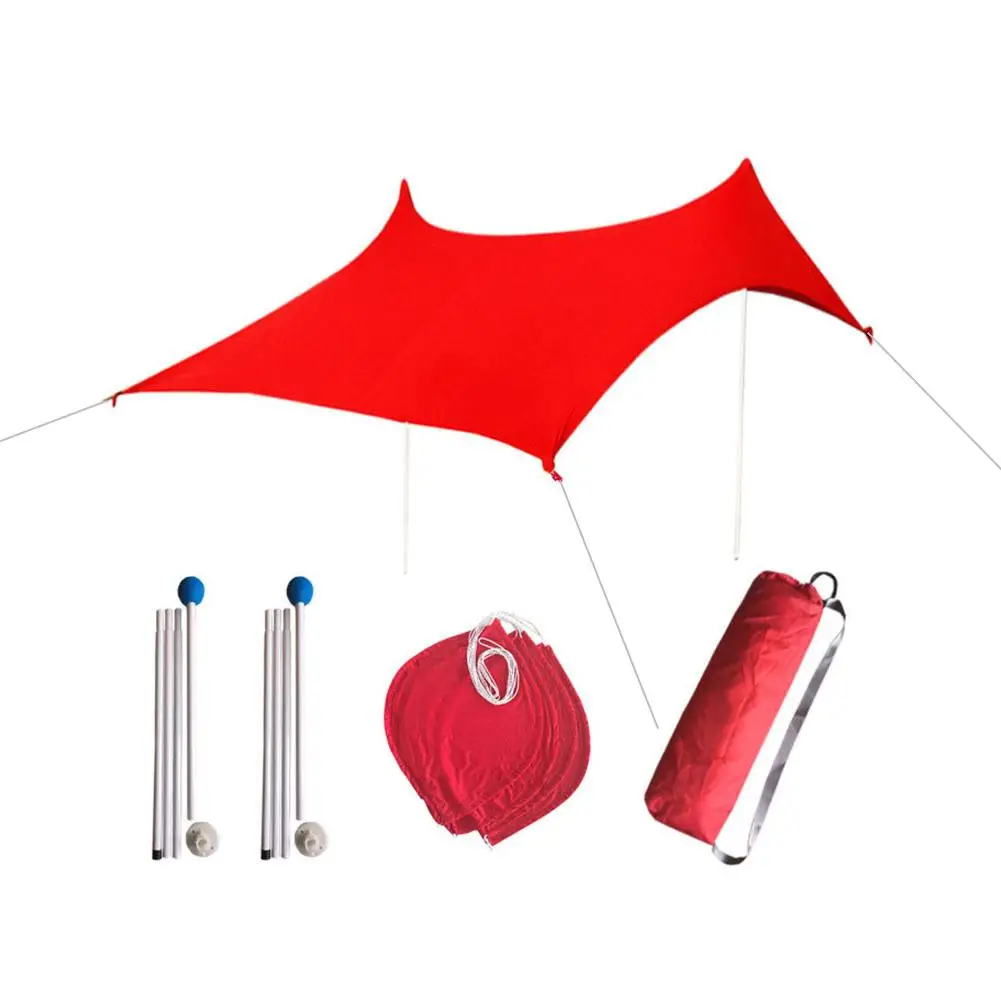 Beach Sunshade Lightweight Portable Sun Shade Tent With Sandbag UV Lycra Large Garden Canopy For Outdoor Fishing Camping
Beach Sunshade Lightweight Portable Sun Shade Tent With Sandbag UV Lycra Large Garden Canopy For Outdoor Fishing Camping