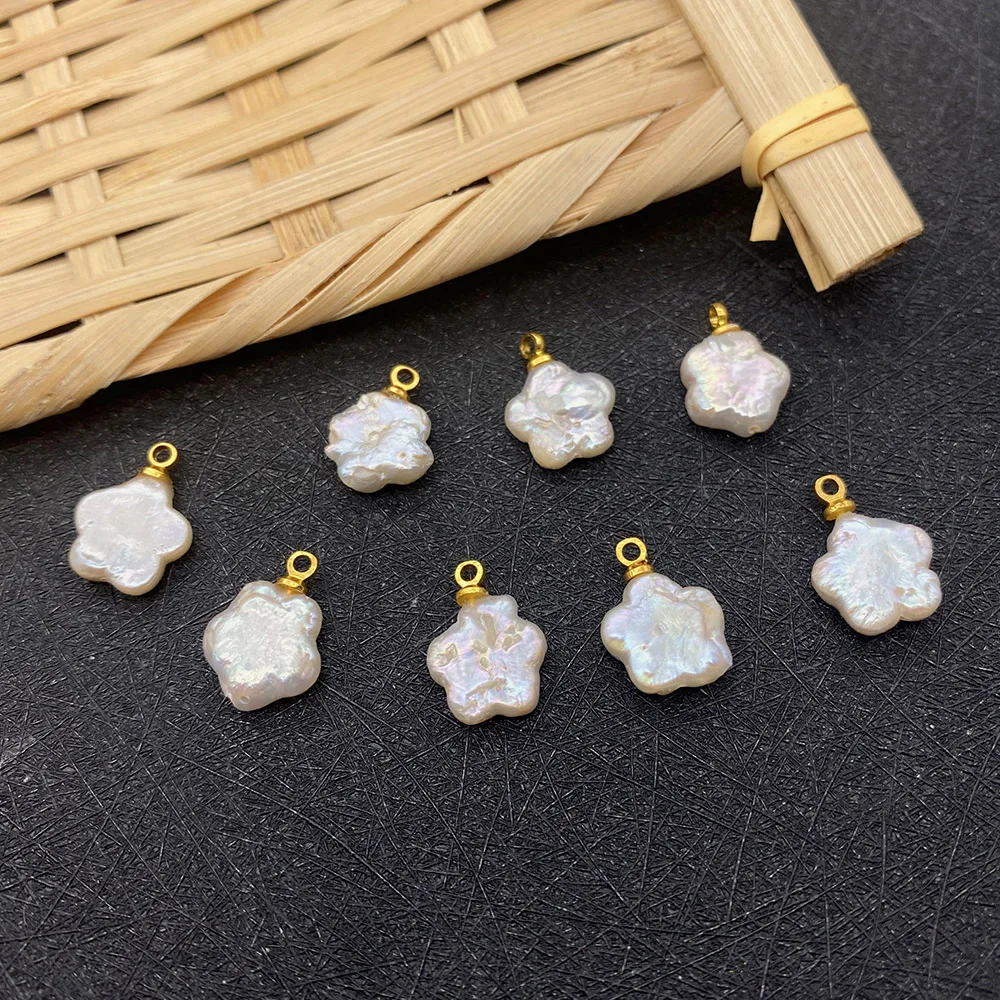 1 Piece/pack High Quality Natural Freshwater Pearl Pendant Flower Shape Earrings Necklace Pendant DIY Jewelry Making Accessories
1 Piece/pack High Quality Natural Freshwater Pearl Pendant Flower Shape Earrings Necklace Pendant DIY Jewelry Making Accessories