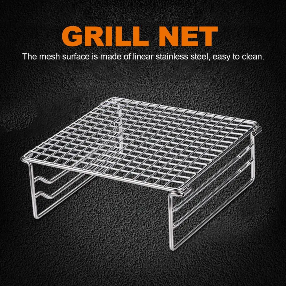 Folding Campfire Grill MINI Grill 304 Stainless Steel Outdoor Barbecue Net Available With Alcohol Stove Wood Stove For Camping
Folding Campfire Grill MINI Grill 304 Stainless Steel Outdoor Barbecue Net Available With Alcohol Stove Wood Stove For Camping