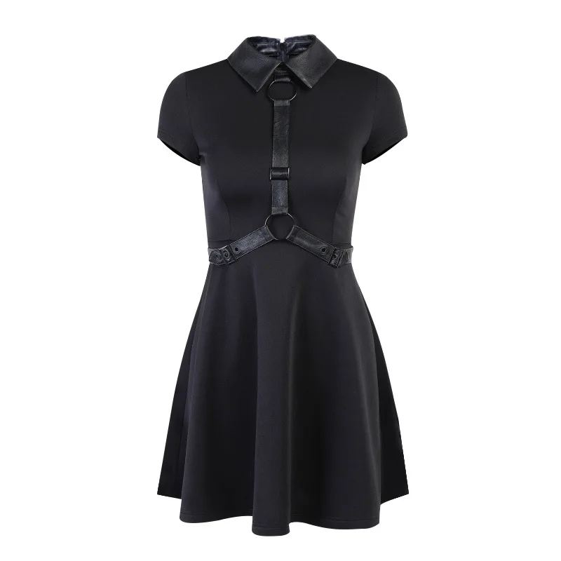 Bandage Belt Grunge Mall Gothic Aesthetic Bodycon Mini Dresses Women Black Punk Emo Dress Alt Clothes Clubwear Clothing 
Bandage Belt Grunge Mall Gothic Aesthetic Bodycon Mini Dresses Women Black Punk Emo Dress Alt Clothes Clubwear Clothing