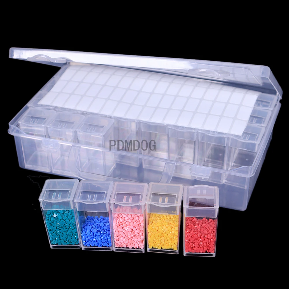 28/56 slots Dismountable Diamond Embroidery Accessories Diamond Painting Boxes Cross Stitch Cases Nail Art Storage Organizer
28/56 slots Dismountable Diamond Embroidery Accessories Diamond Painting Boxes Cross Stitch Cases Nail Art Storage Organizer