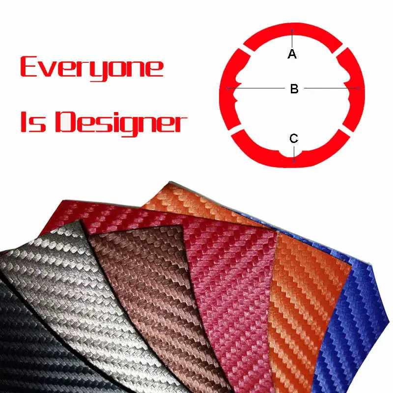 Hand sewing Top Leather Carbon Fiber Steering Wheel Cover For BMW F20 F30