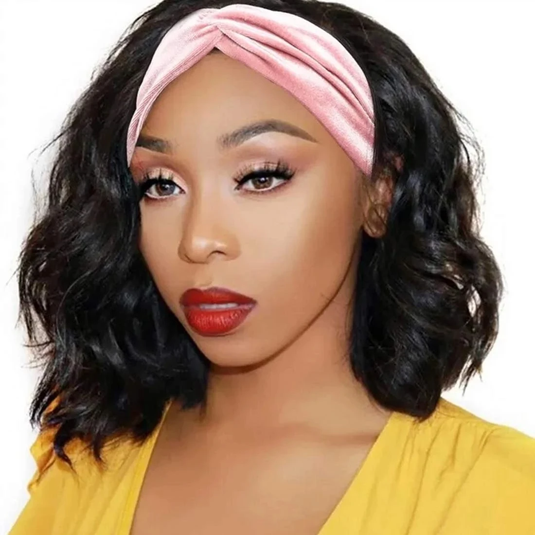 Short Bob Wigs Synthetic Hair Straight Bob Wig None Lace Headband Wigs for Black Women
Short Bob Wigs Synthetic Hair Straight Bob Wig None Lace Headband Wigs for Black Women