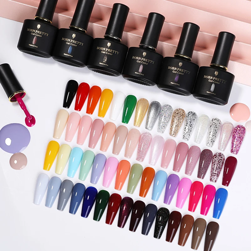 BORN PRETTY 10ml Gel Nail Polish 60 Colors Pink Glitter Sequins Gel Soak Off Nail Art Gel Varnish Base Top Coat Manicure
BORN PRETTY 10ml Gel Nail Polish 60 Colors Pink Glitter Sequins Gel Soak Off Nail Art Gel Varnish Base Top Coat Manicure