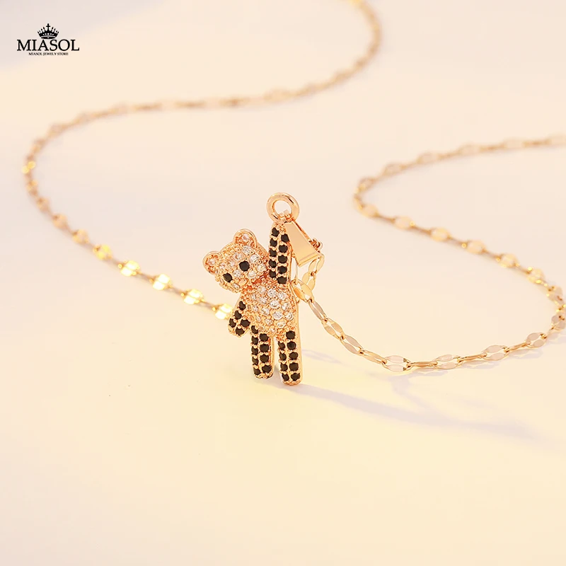 Women Necklace Bear Cute Panda Ricky Titanium Steel Rose Gold High Quality Girls Pendant Baby About 5g Fashion Charming Matching
Women Necklace Bear Cute Panda Ricky Titanium Steel Rose Gold High Quality Girls Pendant Baby About 5g Fashion Charming Matching