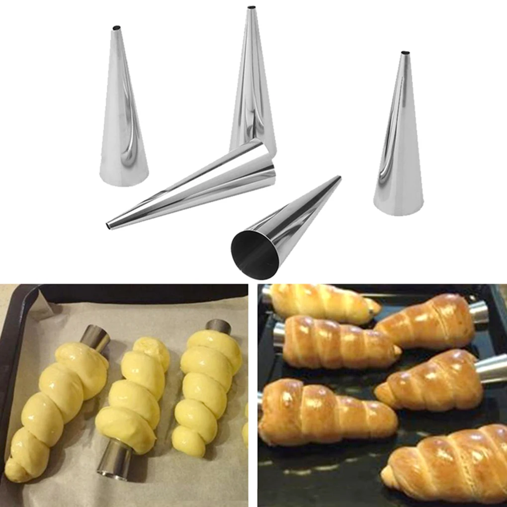5/12PCS Conical Tube Cone Roll Moulds Spiral Croissants Molds Cream Horn Mould Pastry Mold Cookie Dessert Kitchen Baking Tool
5/12PCS Conical Tube Cone Roll Moulds Spiral Croissants Molds Cream Horn Mould Pastry Mold Cookie Dessert Kitchen Baking Tool