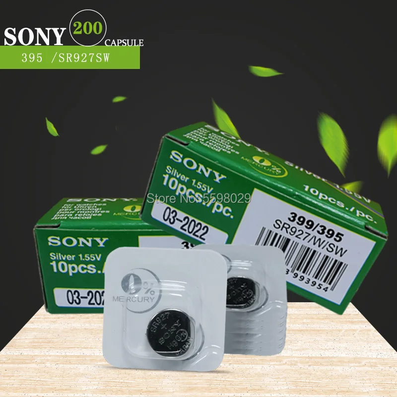 200pcs Sony AG7 395 SR927SW 399 SR927W LR927 V395 SR57L SR57 610 613 Watch Toys Battery Button Coin Cell Single grain packing
200pcs Sony AG7 395 SR927SW 399 SR927W LR927 V395 SR57L SR57 610 613 Watch Toys Battery Button Coin Cell Single grain packing