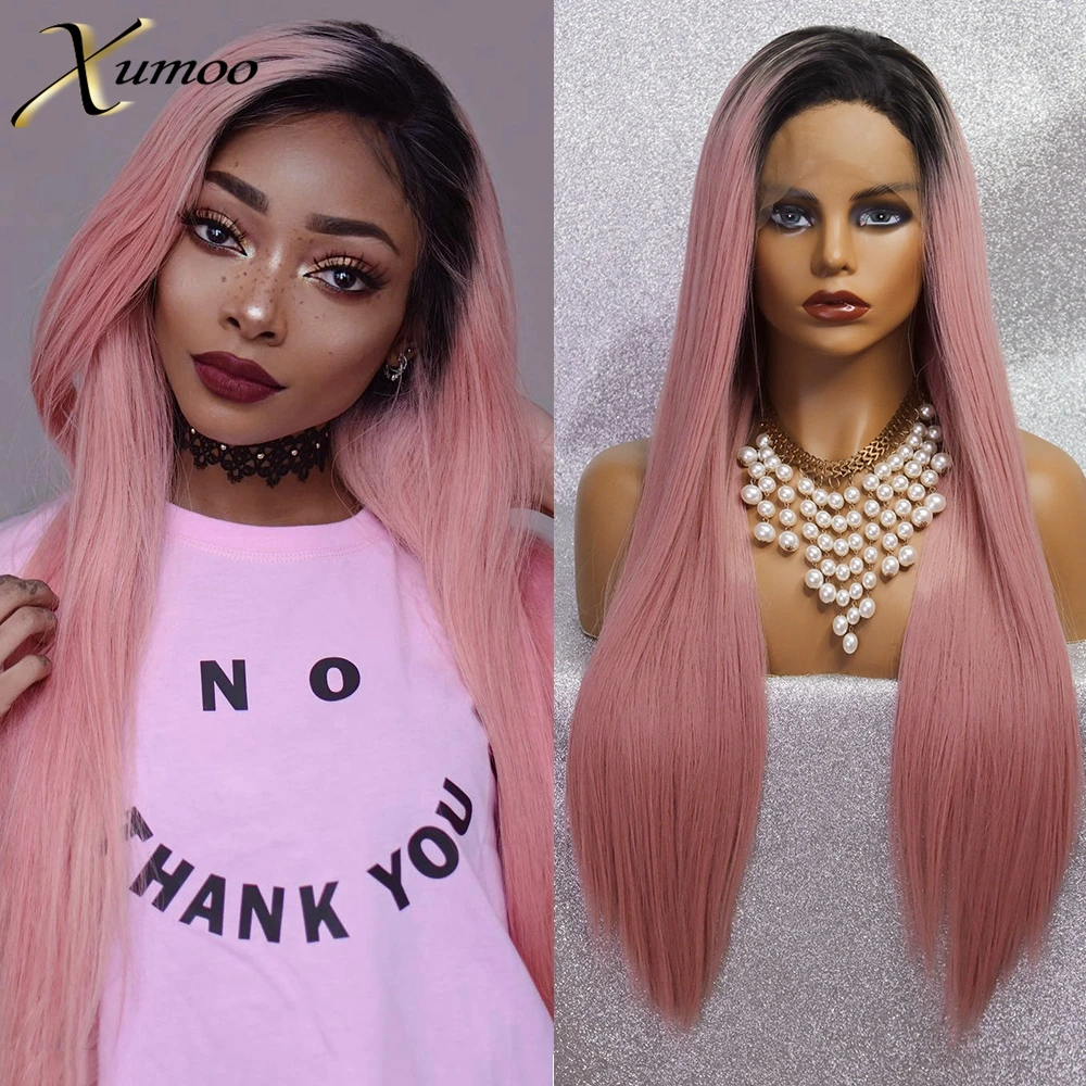 XUMOO Long Ombre Pink Synthetic Wig High Temperature Fiber Synthetic Lace Front Wig Straight Cosplay Wigs For Black Women 
XUMOO Long Ombre Pink Synthetic Wig High Temperature Fiber Synthetic Lace Front Wig Straight Cosplay Wigs For Black Women