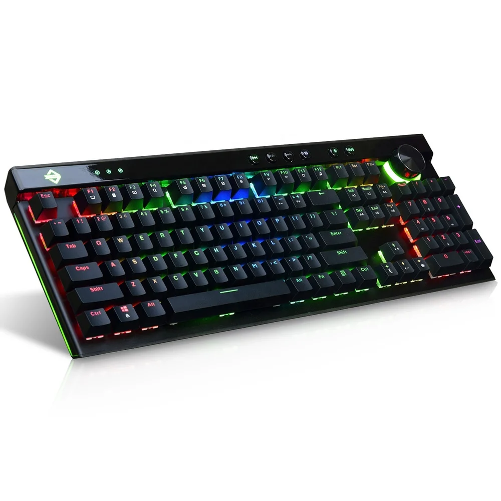 

AK45 111 Keys RGB backlight Ergonomic gaming Mechanical Keyboard Black/Brown/Red/White Switches Wrist Rest gamer