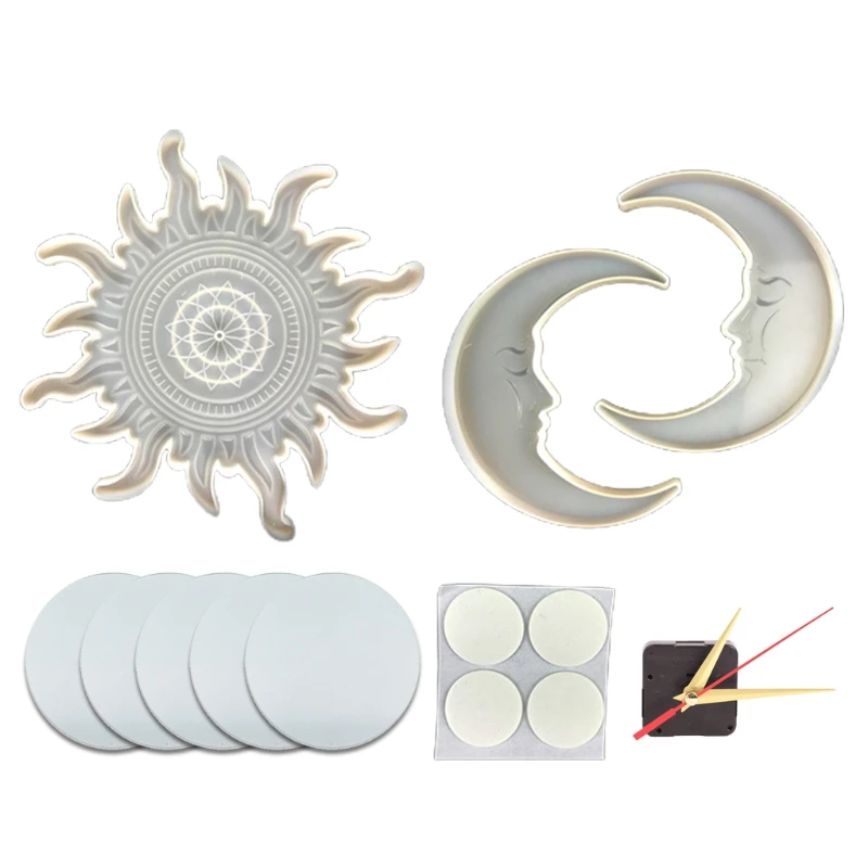 Q39C Sun Moon Decor Epoxy Resin Mold Wall Mirror Wall Clocks Silicone Mould DIY Crafts Jewelry Pendant Casting Tool
Q39C Sun Moon Decor Epoxy Resin Mold Wall Mirror Wall Clocks Silicone Mould DIY Crafts Jewelry Pendant Casting Tool