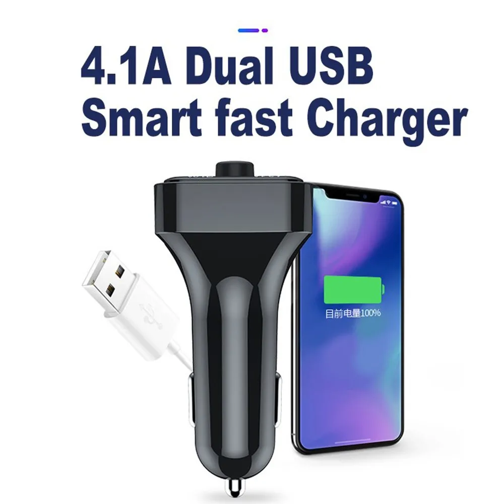 Ambient Light Bluetooth 5.0 FM Transmitter Car MP3 Player Wireless Handsfre Audio Receiver LED Display Dual USB Car Charger
Ambient Light Bluetooth 5.0 FM Transmitter Car MP3 Player Wireless Handsfre Audio Receiver LED Display Dual USB Car Charger