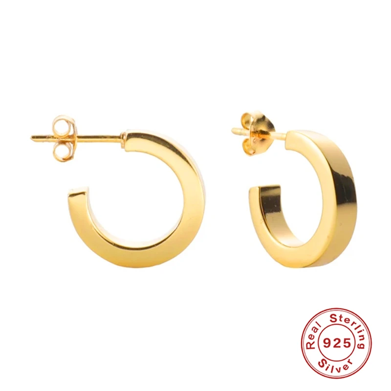 AIDE Exaggerated C Shape Stud Earrings For Women Fashion INS Glossy/Zircon Piercing Earings Silver 925 Jewelry Gift Pendientes
AIDE Exaggerated C Shape Stud Earrings For Women Fashion INS Glossy/Zircon Piercing Earings Silver 925 Jewelry Gift Pendientes