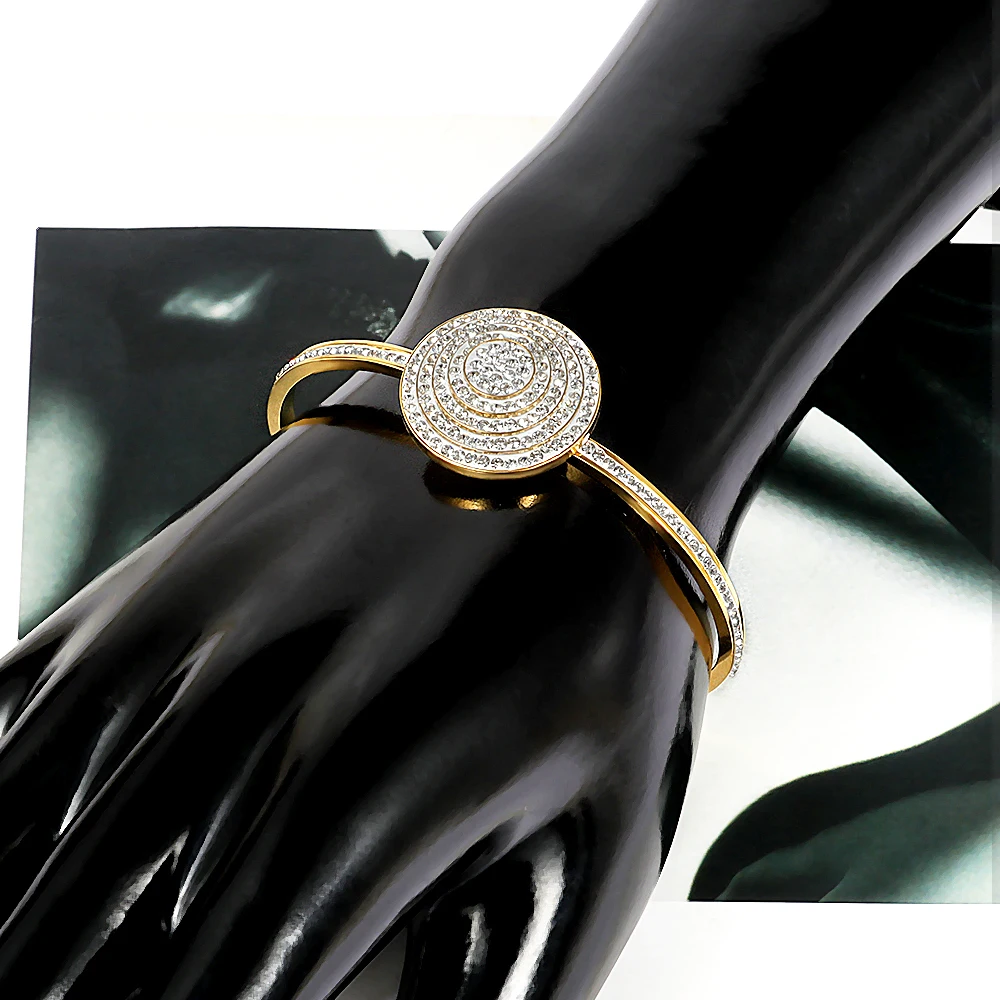 FYSARA 2021 New Stainless Steel Beads Bracelets & Bangles Couple Roman Numerals Crystal Cuff Bracelets Female Jewelry For Women
FYSARA 2021 New Stainless Steel Beads Bracelets & Bangles Couple Roman Numerals Crystal Cuff Bracelets Female Jewelry For Women