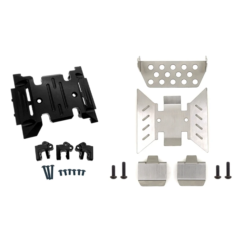 Metal Skid Plate Gearbox Mount Transmission Holder With 4PCS Axle Protector Chassis Armor Skid Plate
Metal Skid Plate Gearbox Mount Transmission Holder With 4PCS Axle Protector Chassis Armor Skid Plate