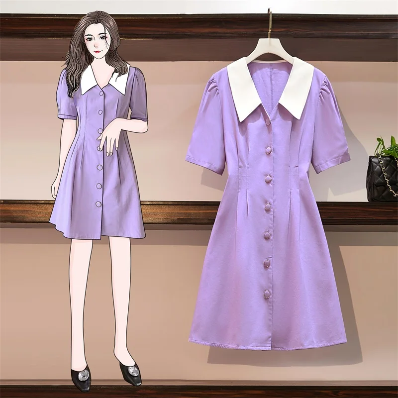 4XL Plus Size Women Cotton and Linen Dress Summer 2021 Vintage Puff Short Sleeve High Waist Ladies A-Line Korean Shirt Dresses
4XL Plus Size Women Cotton and Linen Dress Summer 2021 Vintage Puff Short Sleeve High Waist Ladies A-Line Korean Shirt Dresses