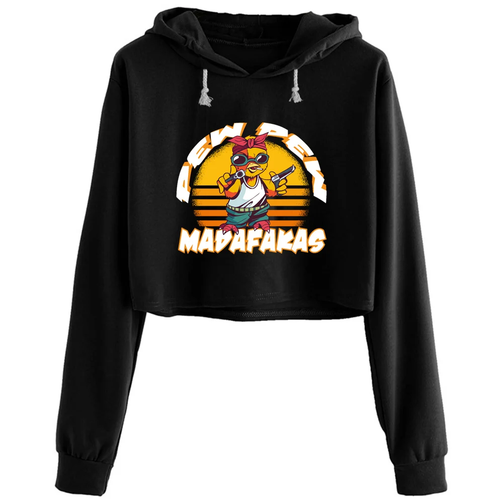 Pew Pew Madafakas Crop Hoodies Women Aesthetic Kpop Korean Y2k Pullover For Girls
Pew Pew Madafakas Crop Hoodies Women Aesthetic Kpop Korean Y2k Pullover For Girls