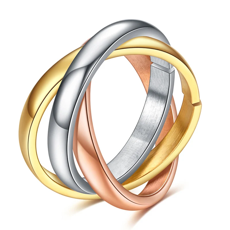 Модные Titanium стали 3 петли раны, кольца для женщин, модное ювелирное изделие, подарок Прямая доставка
Модные Titanium стали 3 петли раны, кольца для женщин, модное ювелирное изделие, подарок Прямая доставка