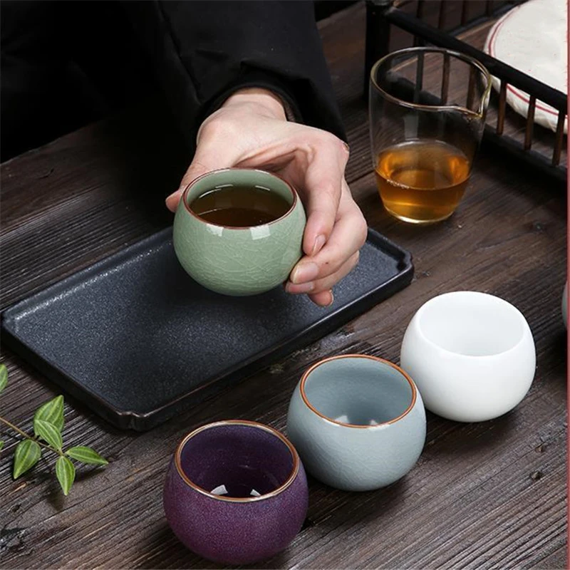 5pcs Set Solid Color Traditional Chinese Style Celadon Crackle Ceramic Teacup China Porcelain Small Coffee Tea Cups
5pcs Set Solid Color Traditional Chinese Style Celadon Crackle Ceramic Teacup China Porcelain Small Coffee Tea Cups