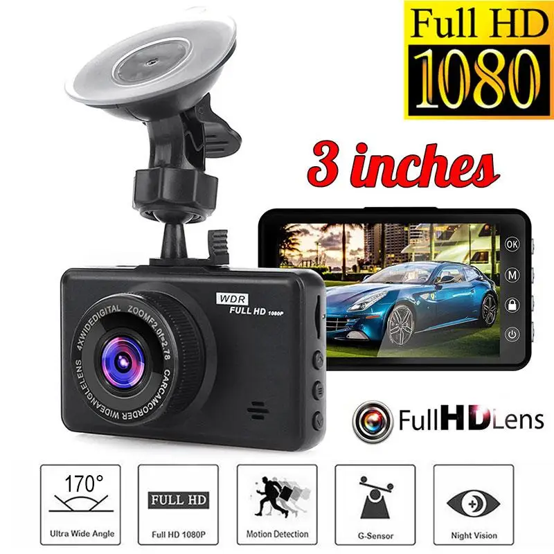 Universal Car DVR Recorder Loop Recording Voice Broadcast 1080P IPS Screen Pratical 170° Wide Angle Car Dash Camera Car Camera
Universal Car DVR Recorder Loop Recording Voice Broadcast 1080P IPS Screen Pratical 170° Wide Angle Car Dash Camera Car Camera