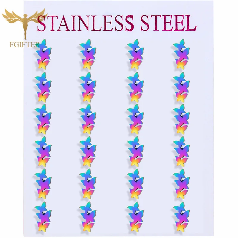 Unusual Color Three Butterfly Stud Earrings Stainless Steel Woman Accessories Girl Birthday Gift Hot 2022 Jewellry
Unusual Color Three Butterfly Stud Earrings Stainless Steel Woman Accessories Girl Birthday Gift Hot 2022 Jewellry