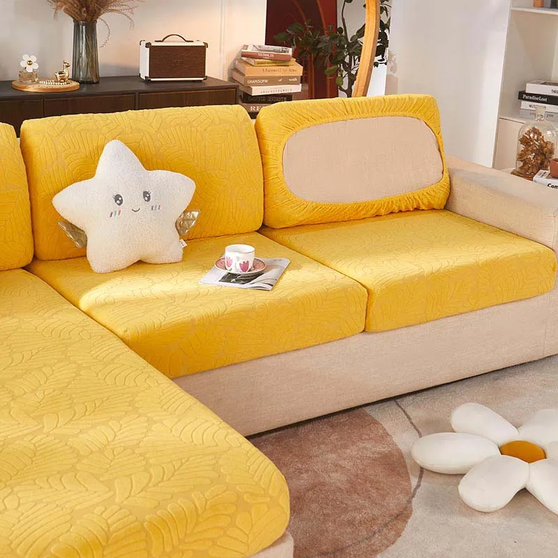 Yellow Jacquard Sofa Cushion Cover Leaf Style Thick Elastic Living Room Corner Sofa Cushions Seats Cover Slipcover Couch Cover
Yellow Jacquard Sofa Cushion Cover Leaf Style Thick Elastic Living Room Corner Sofa Cushions Seats Cover Slipcover Couch Cover