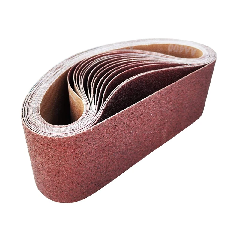3X21 Inches(75X533mm) Aluminum Oxide Sanding Belt 15 Pack Sanding Belts ( 80 120 180 240 400 Grits) for Belt Sander
3X21 Inches(75X533mm) Aluminum Oxide Sanding Belt 15 Pack Sanding Belts ( 80 120 180 240 400 Grits) for Belt Sander