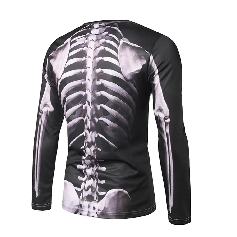 Skull 3D Printed T-shirts Spring Men's Crew Neck Long Sleeve T-Shirt Autumn Party Casual Loose Tops
Skull 3D Printed T-shirts Spring Men's Crew Neck Long Sleeve T-Shirt Autumn Party Casual Loose Tops