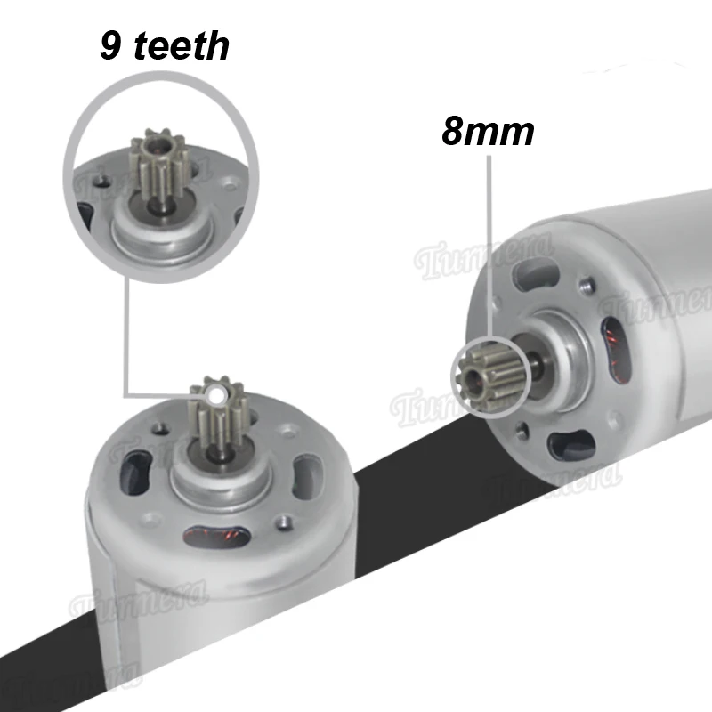 Двигатель Turmera RS550 10,8 В, 12 В, 14,4 В, 16,8 в, 18 в, 21 в, 25 в с 9 зубцами, 12 зубцами, для аккумуляторной электродрели, шуруповерта, замена
Двигатель Turmera RS550 10,8 В, 12 В, 14,4 В, 16,8 в, 18 в, 21 в, 25 в с 9 зубцами, 12 зубцами, для аккумуляторной электродрели, шуруповерта, замена
