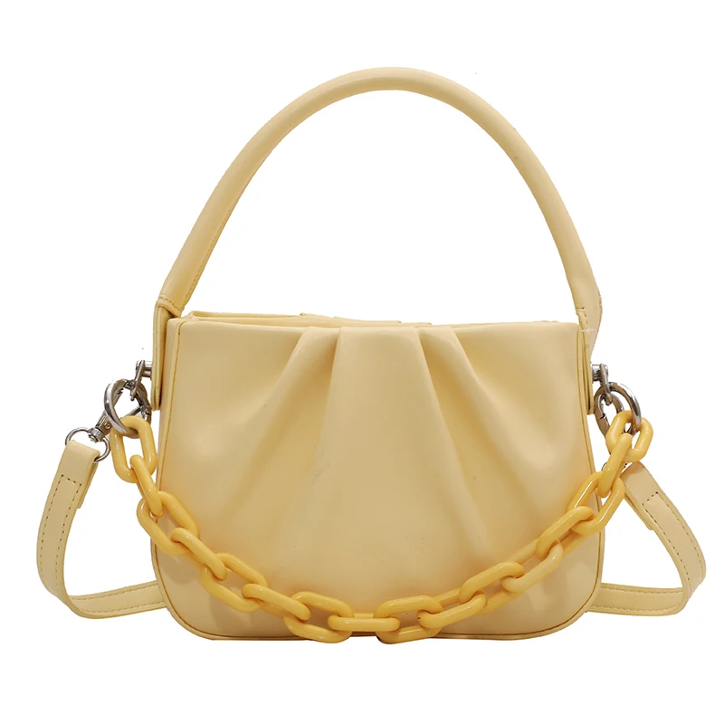 Luxury Brand Folds 2021 Fashion New female Tote Bag Quality PU Leather Women's Designer Handbag Chain Shoulder Messenger Bags 
Luxury Brand Folds 2021 Fashion New female Tote Bag Quality PU Leather Women's Designer Handbag Chain Shoulder Messenger Bags