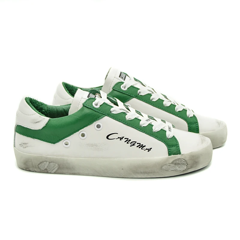 CANGMA Luxury Brand Designer Comfort Men Shoes Autumn White Green Genuine Leather Sneakers Vintage Male 
CANGMA Luxury Brand Designer Comfort Men Shoes Autumn White Green Genuine Leather Sneakers Vintage Male