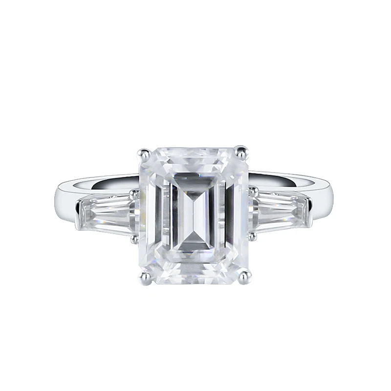 Customized 18K Platinum Emerald-Shaped Moissanite Diamond Ring Female Ring Special-Shaped 5/10 Karat American Square Diamond T S
Customized 18K Platinum Emerald-Shaped Moissanite Diamond Ring Female Ring Special-Shaped 5/10 Karat American Square Diamond T S