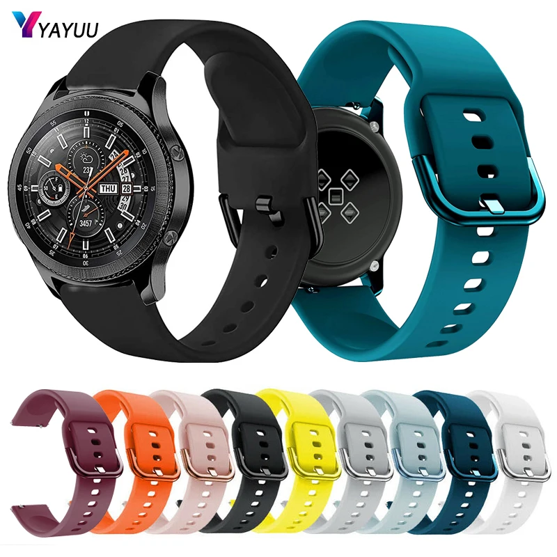 

YAYUU 22mm Bands for Samsung Galaxy Watch 3 45mm / Galaxy Watch 46mm / Gear S3 Classic/Frontier Soft Silicone Replacement Straps