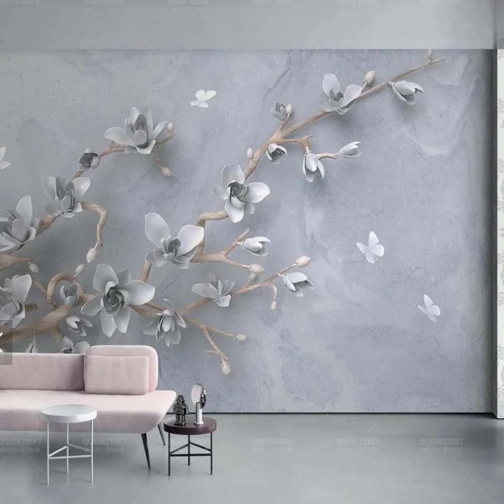 3D Embossed Yulan Magnolia Flower Birdcage Floral Wallpaper Murals Wall Paper Roll for Living Room Wall Decor Painting Modern
3D Embossed Yulan Magnolia Flower Birdcage Floral Wallpaper Murals Wall Paper Roll for Living Room Wall Decor Painting Modern
