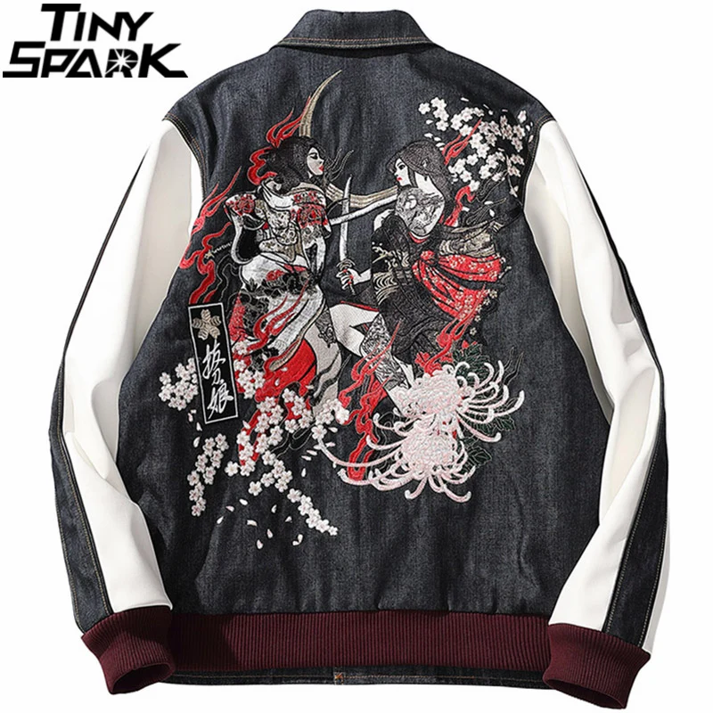 Mens Hip Hop Streetwear Denim Jacket Vintage Fighting Girls Embroidery Color Block Patchwork Jacket Pocket Retro Coat Outwear
Mens Hip Hop Streetwear Denim Jacket Vintage Fighting Girls Embroidery Color Block Patchwork Jacket Pocket Retro Coat Outwear