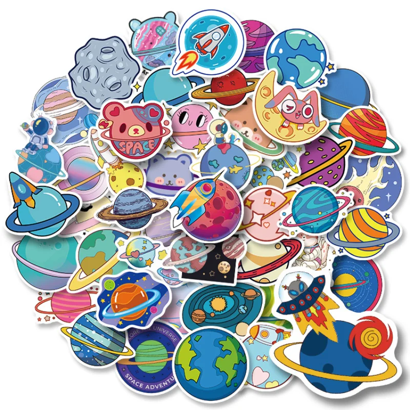 50pcs Happy Planet INS Wind Personality Milky Way Planet Cartoon Graffiti Stickers Learning Stationery Creative Stickers Anime
50pcs Happy Planet INS Wind Personality Milky Way Planet Cartoon Graffiti Stickers Learning Stationery Creative Stickers Anime