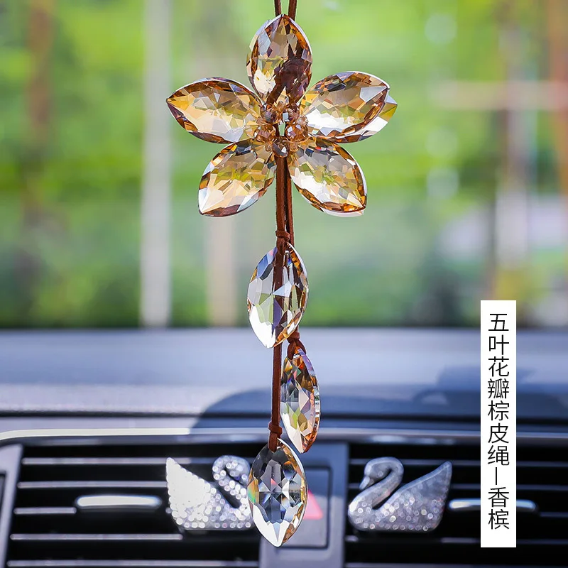 Car Ornaments Five-leaf Clover Crystal Car Pendant Decoration Supplies Crystal Crafts Feng Shui Decoration
Car Ornaments Five-leaf Clover Crystal Car Pendant Decoration Supplies Crystal Crafts Feng Shui Decoration