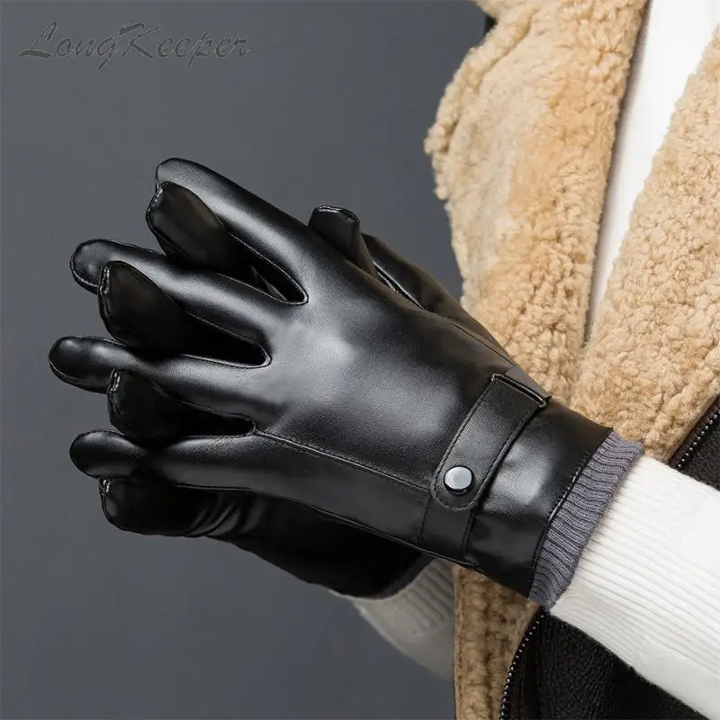 Men Pu Leather Gloves Winter Plus Velvet Thickened Warm Gloves Driving Cycling Windproof Non-Slip Touch Screen Mittens Guantes
Men Pu Leather Gloves Winter Plus Velvet Thickened Warm Gloves Driving Cycling Windproof Non-Slip Touch Screen Mittens Guantes