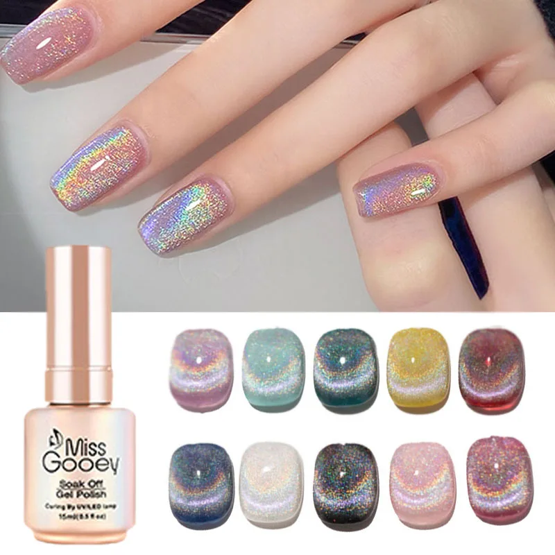 Laser Cat Eye Gel Nail Polish Laser Rainbow Dazzling UV Gel Soak Off Nail Art Polish Nail Salon Manicure Varnish Tool
Laser Cat Eye Gel Nail Polish Laser Rainbow Dazzling UV Gel Soak Off Nail Art Polish Nail Salon Manicure Varnish Tool