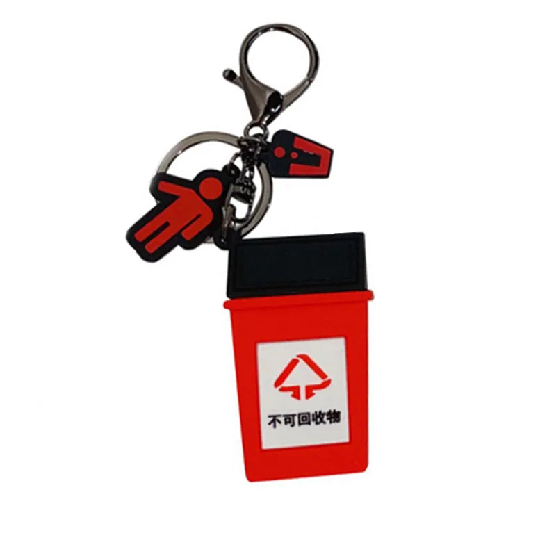 Cartoon Trash Can Keychain Four-color Trash Key Ring Bag Pendant Ornament Accessories Key Holder Gifts for Women Men
Cartoon Trash Can Keychain Four-color Trash Key Ring Bag Pendant Ornament Accessories Key Holder Gifts for Women Men