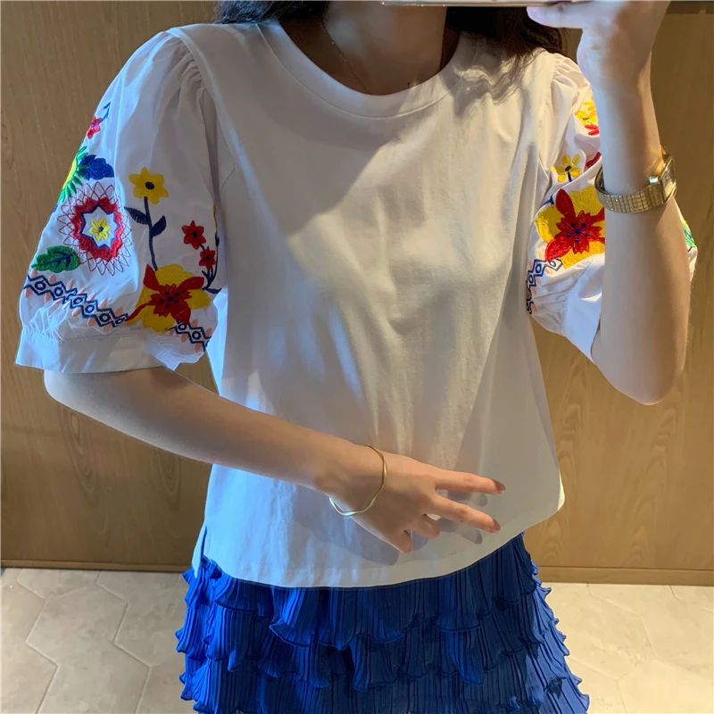 CHICEVER White Casual T Shirt For Women O Neck Lantern Short Sleeve Oversize Solid T Shirts Females Clothing 2021 Summer Fashion
CHICEVER White Casual T Shirt For Women O Neck Lantern Short Sleeve Oversize Solid T Shirts Females Clothing 2021 Summer Fashion