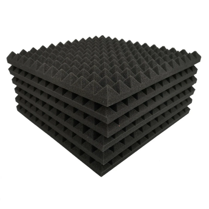 12 Pack Pyramid Shape Soundproof Foam Sound Proof Padding Treatment Panel for Echo Bass Insulation 12 x 12 x 2 Inch
12 Pack Pyramid Shape Soundproof Foam Sound Proof Padding Treatment Panel for Echo Bass Insulation 12 x 12 x 2 Inch