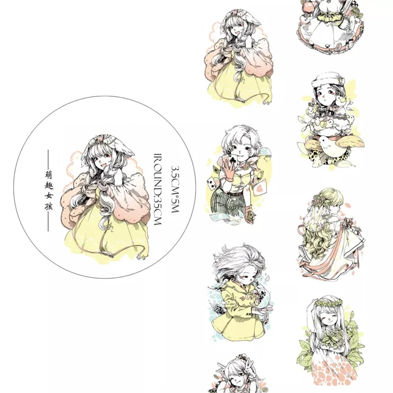 2020 Cute Facetious Girls Washi Tapes Bullet Journal Masking Tape Adhesive Tape DIY Scrapbooking Washi Stickers
2020 Cute Facetious Girls Washi Tapes Bullet Journal Masking Tape Adhesive Tape DIY Scrapbooking Washi Stickers